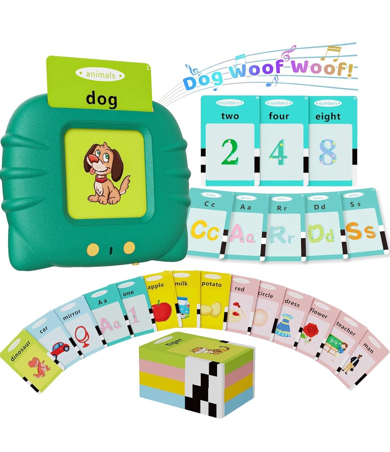 Brandnew Toddler Toys Talking Flash Cards for 1 2 3 4 5 6 Year Old Boys and Girls, Autism Sensory Toys for Autistic Children, Learning Educational Mon