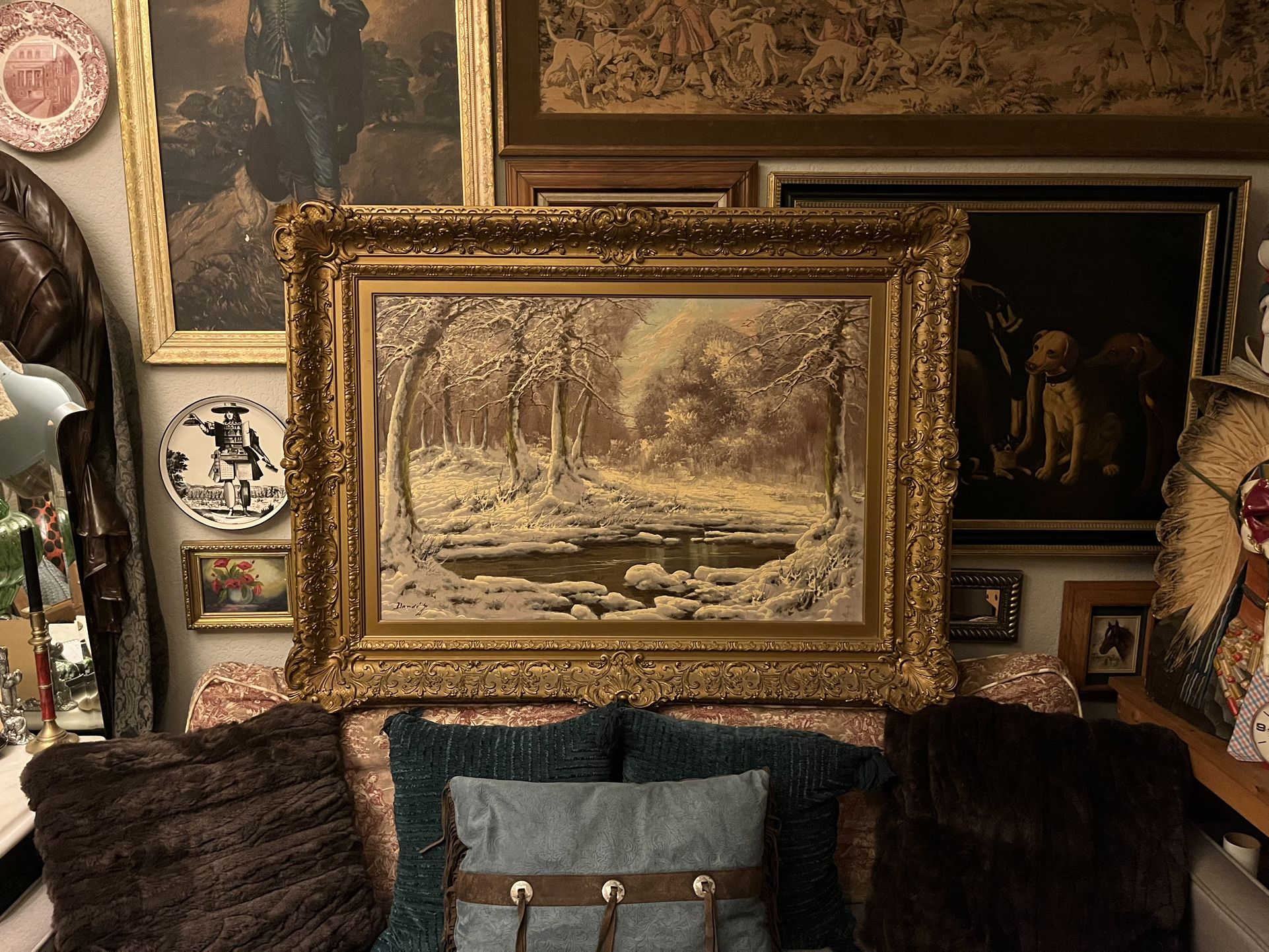 1940s Josef Dande Original Painting