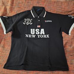 Tusuo Black Polo Shirt XL