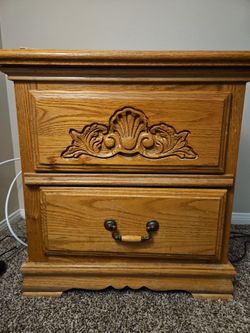 Wooden Nightstand (2-set)