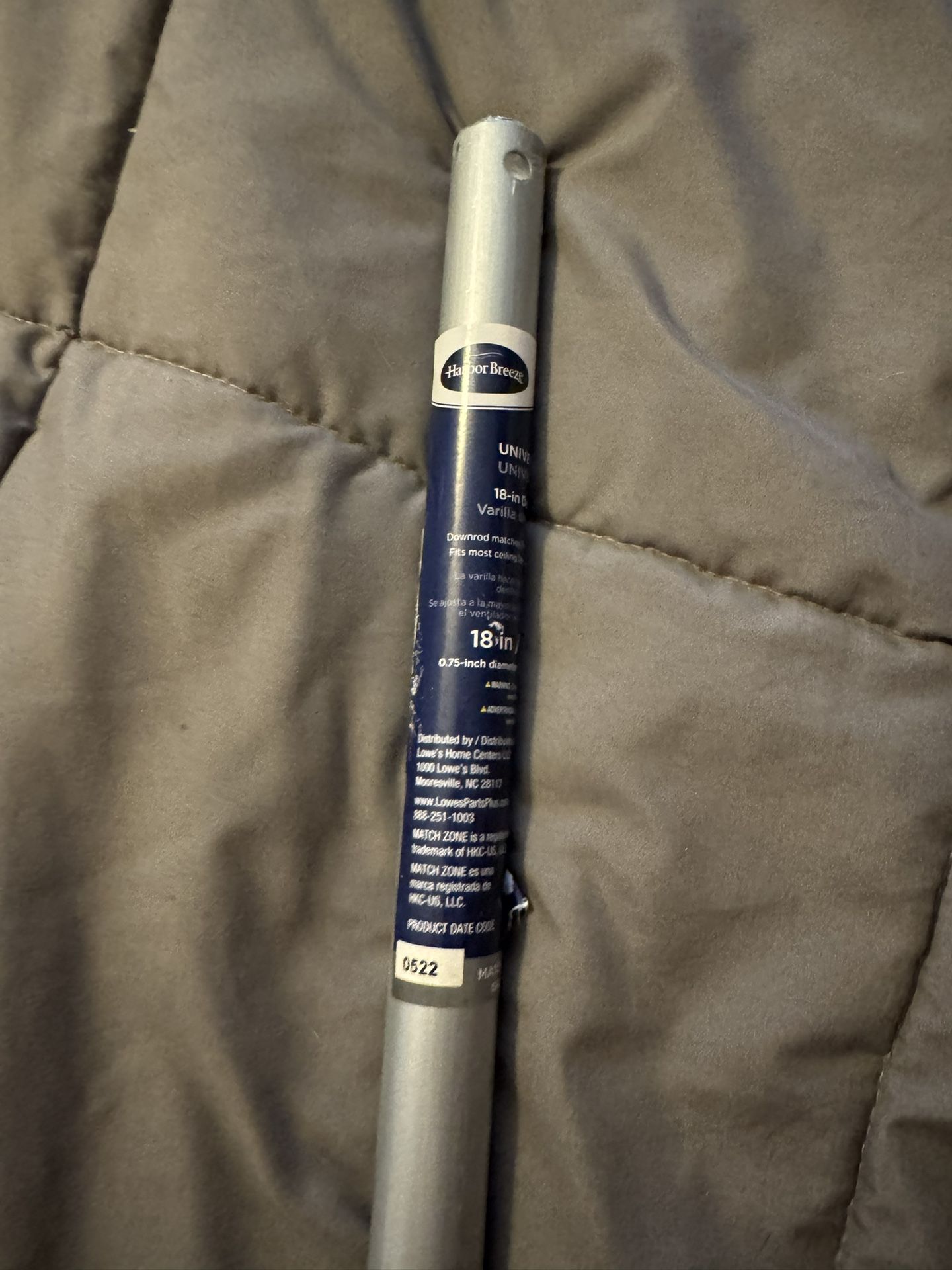 Harbor Breeze 18 Inch Down Rod For Ceiling Fans