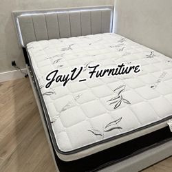 New Queen Bed Frame With Mattress 