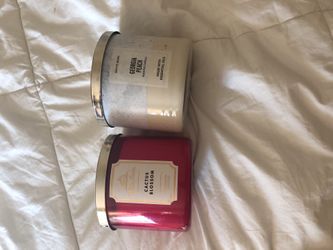 Unused fragrance scented candle