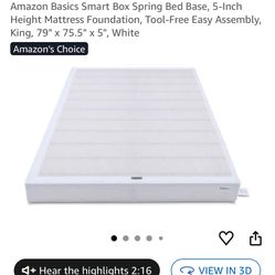 King Size Box Spring 5 Inch 