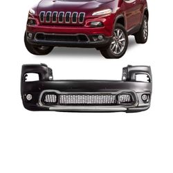 2014-2017 Jeep Cherokee Unpainted new Front Bumper Lower Grille Complete