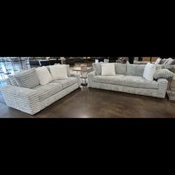 Two Gray Soft Couches for Sale 