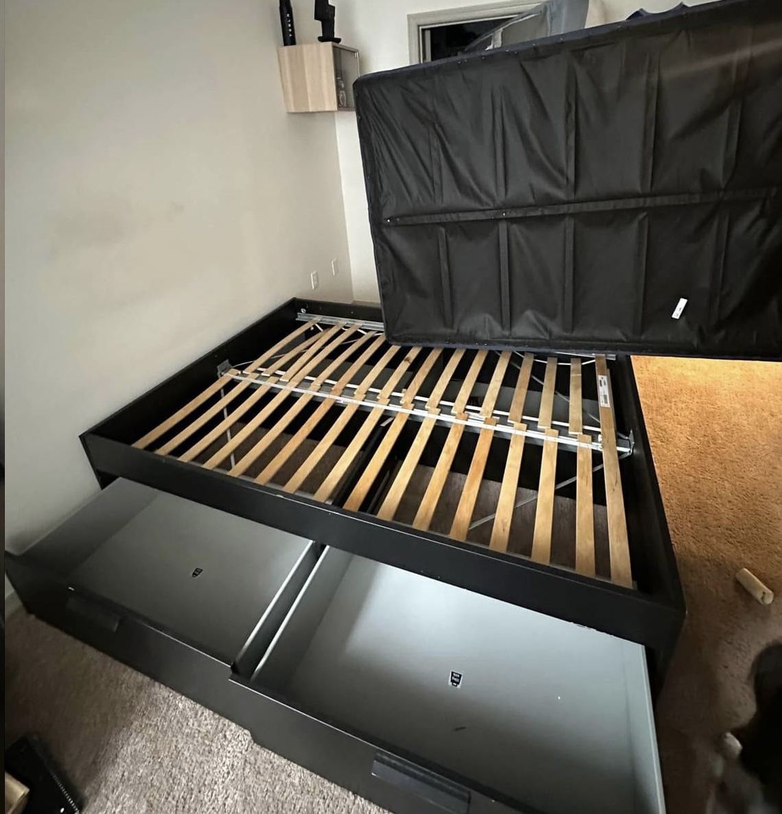 IKEA full sized bedframe and box spring