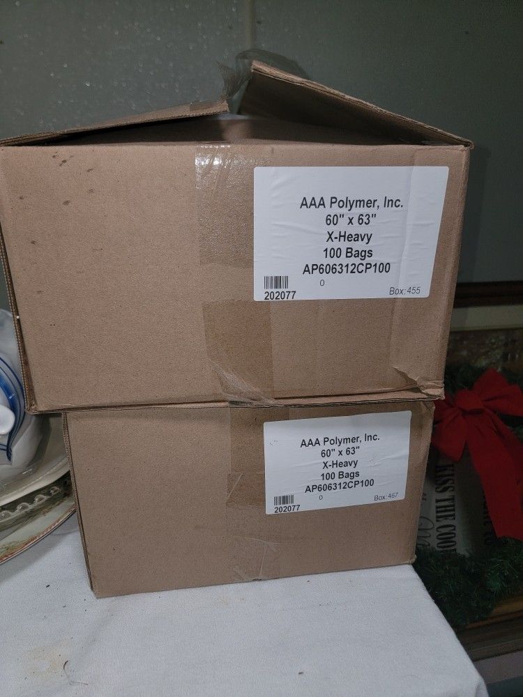 XL HEAVY DUTY CLEAR TRASH BAGS