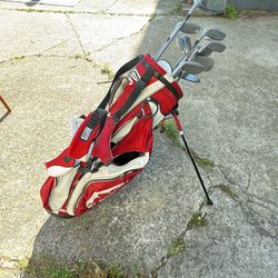 Ladies Adams Idea A1 Iron Golf Club Set 4-9, putter and 3 metal woods and Hybrid Graphite Flex Shaft RH