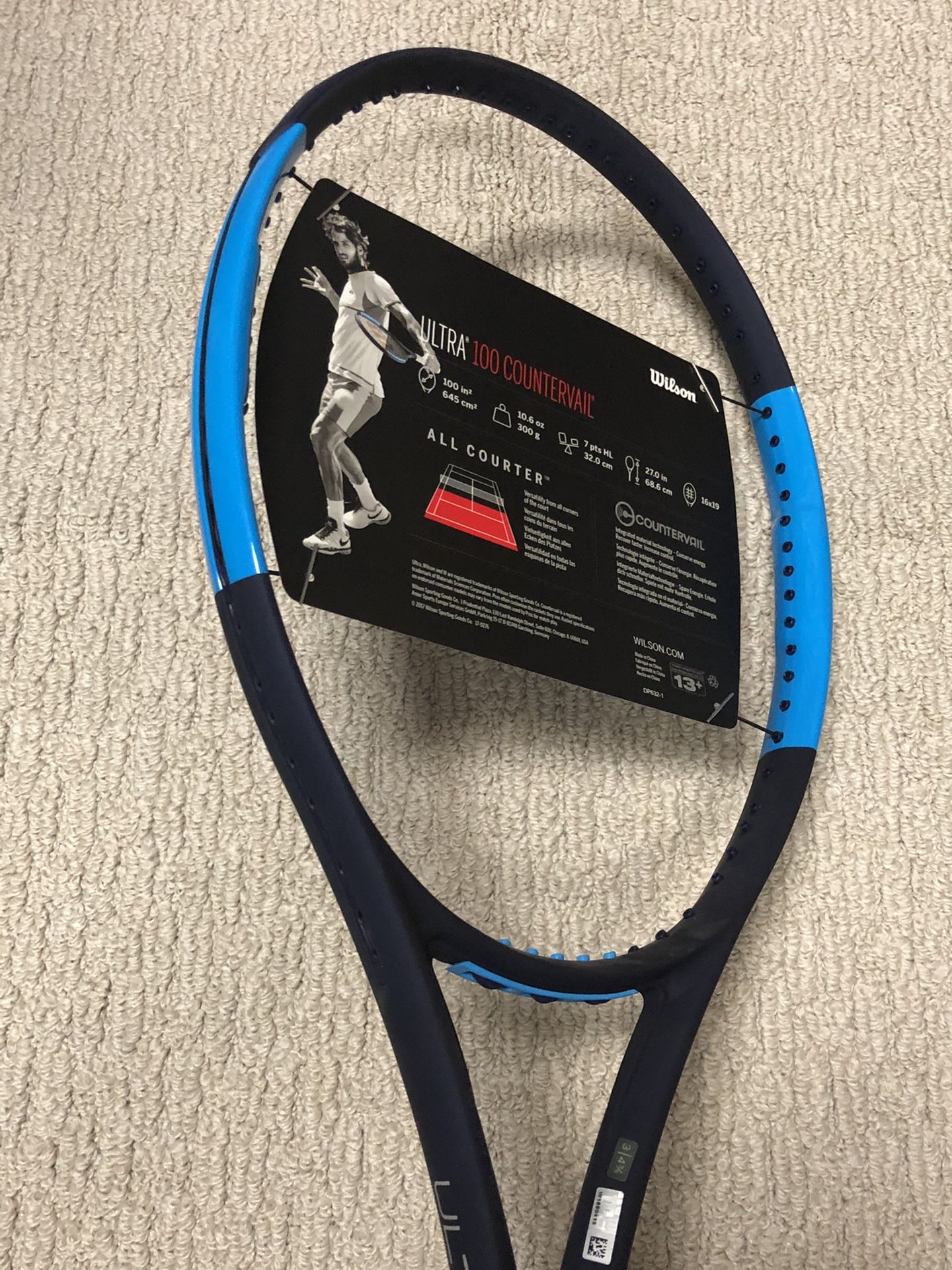 New Old Stock Wilson Ultra 100 Countervail Tennis Racquet Grip 