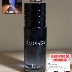 Dior Sauvage Eau De Toilette (26-27ML’s left) 