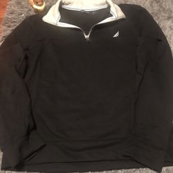 Black Nautica Sweatshirt Half Zip Up