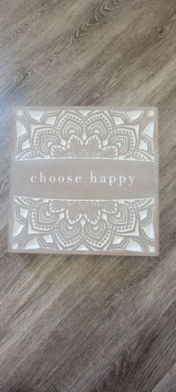 Choose Happy Sign 12×12
