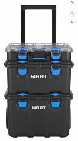 HART Stack System, Mobile Tool Storage and Organization, Black & Blue