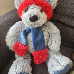 $10.00 - Christmas Winter Bear, Like New!  Beautiful & Colorful  - Great Christmas Present!