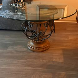 Beautiful Glass Top Decorative Table