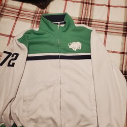 Men AUTHENTIC CLASSIC ECKO Sweater Sz Large Green And White Well Maintained Nonsmoking Environment 