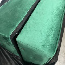 Emerald Green Velvet Futon 