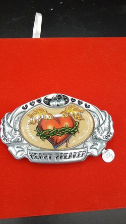 Heart breaker belt buckle made in the USA