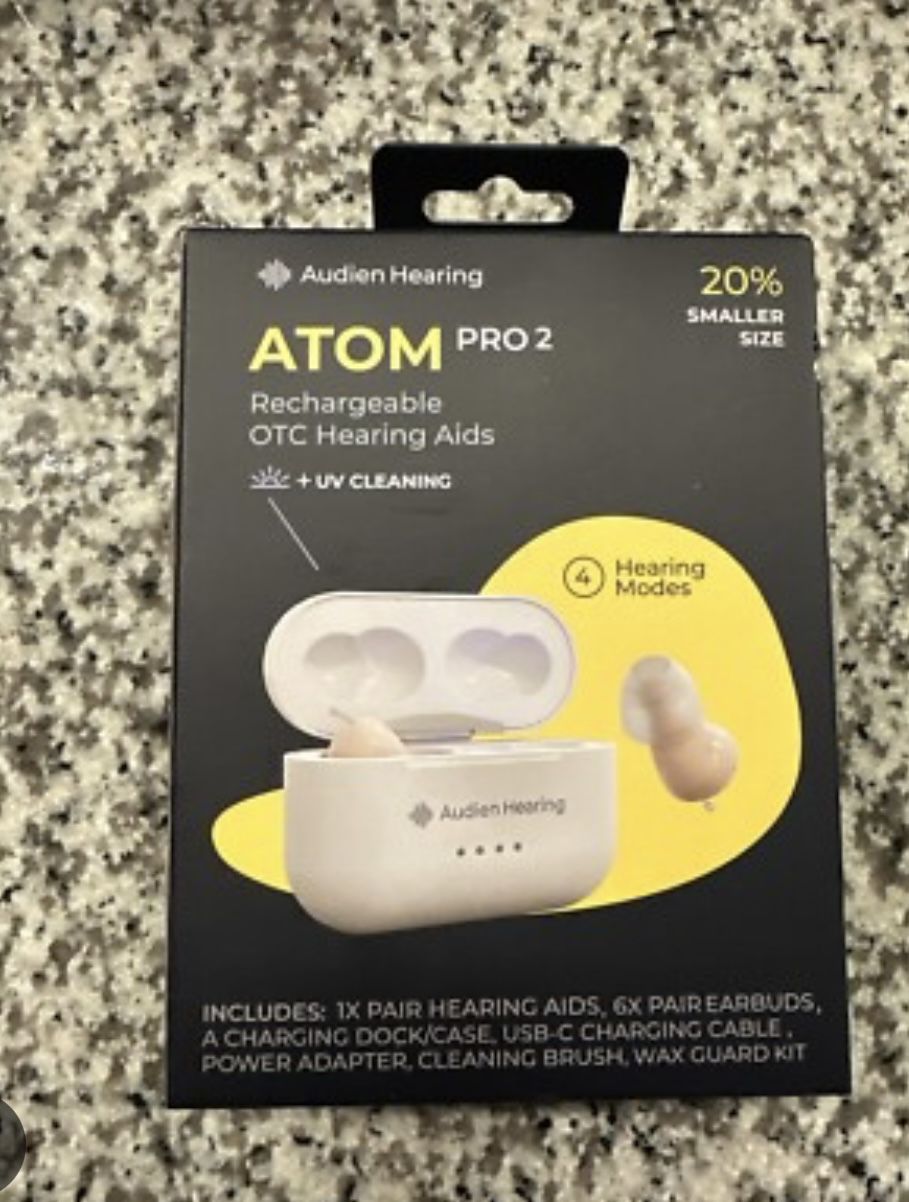 Atom Pro 2 OTC Hearing Aids