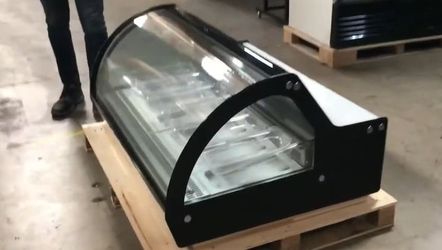 6 pan Counter top Gelato Freezer Display 220V RTD-122L-1