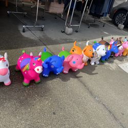Kids Riding Bouncing Animals $12 Each With Lights And Music 