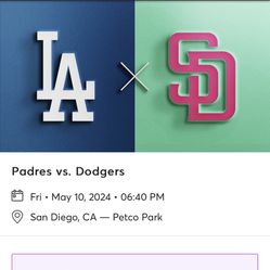 Padres vs Dodgers 5/10