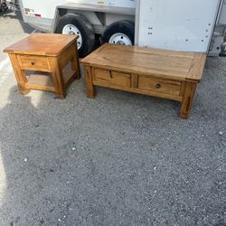 Rustic Mission Style Solid Oak Coffee Table & End Table ~ CAN DELIVER!!