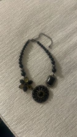 Crochet Necklace & Removable Pin & Instant Style Three-Strand Necklace