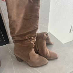 Long Brown Boots 