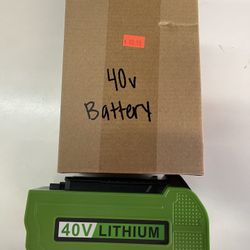 40v Lithium Battery