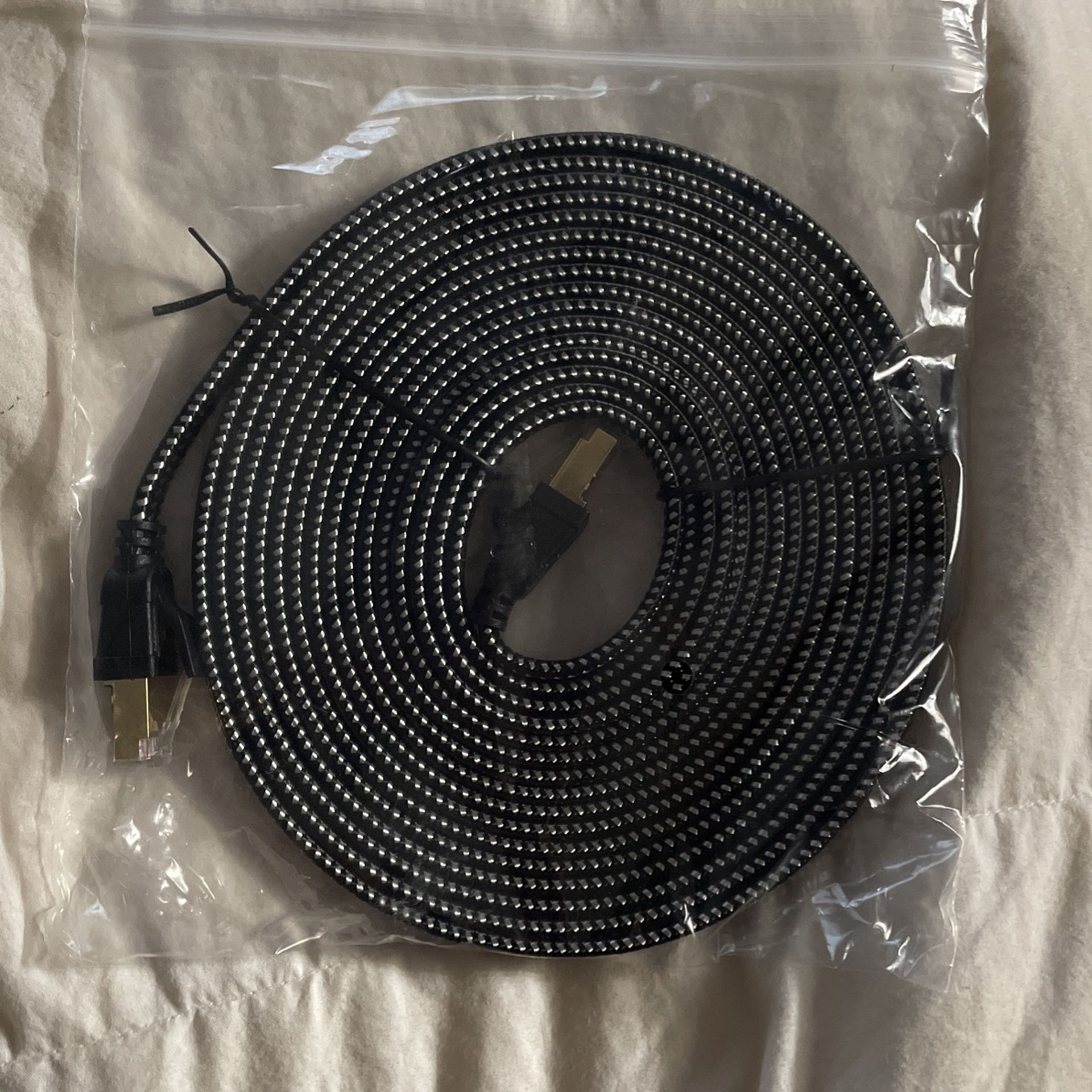 15’ Nylon Braided High Speed Heavy Duty Ethernet Cord