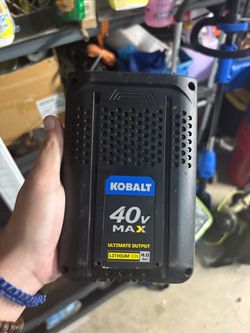 Kobalt battery 40V Max Lithium Ion  4.0Ah and 2.5Ah