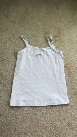 Girls tank top white size large
