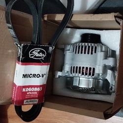 Belt, Alternator And Starter Jeep Liberty 3.7l