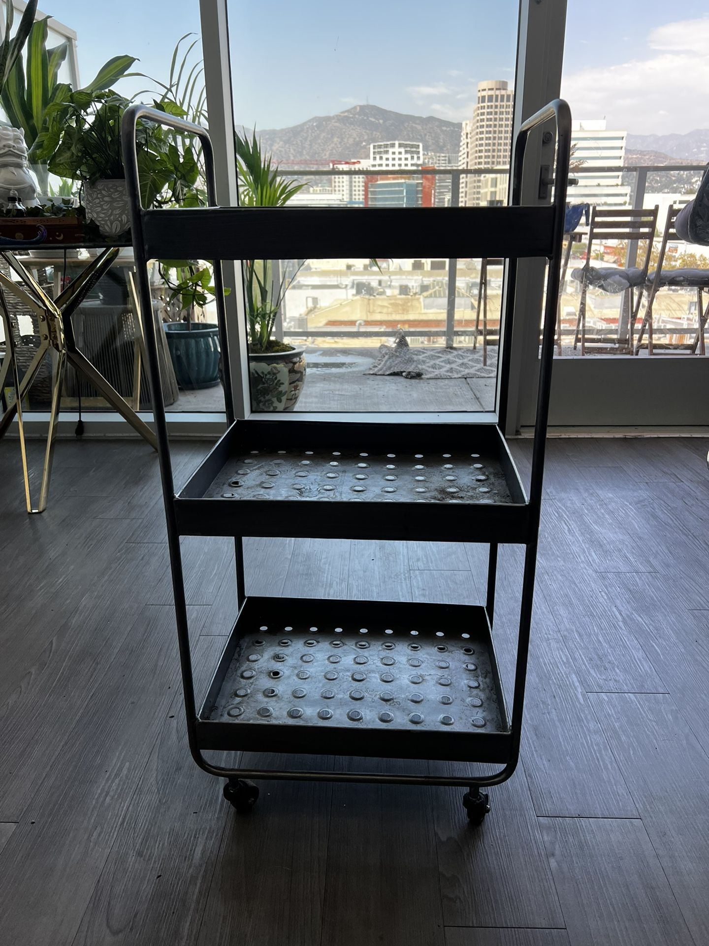 Metal Gardening/organizing Stool Shelf