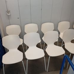 $35. Each Poppin Guest Chairs Solid Sturdy