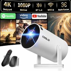 Mini Projector Support 4K W/ Apps