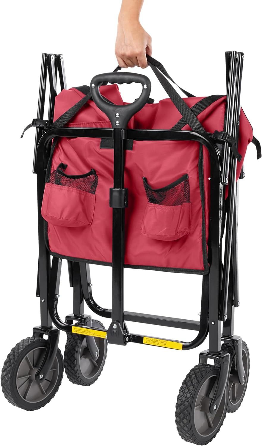 Folding Red Canvas Wagon