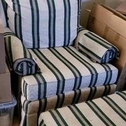 Pembrook Arm Chair and Ottoman