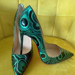 Christian Louboutin,black And Green, EU 40