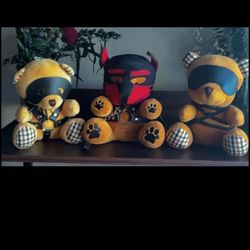 🐻Character Teddy Bears & Pup Bear Set-  Unique Niche Plush Trio