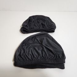 2pc Solid Color Frosted High Elastic Chair Cover
