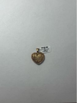 Gold heart pendant