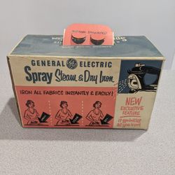 Vintage 50's General Electric Iron. Used But In Original Box