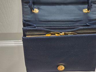Beatiful and elegant Dunno Navy Canva Crossbody Handbag. New