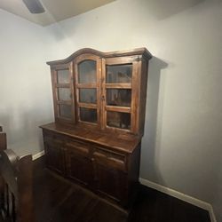Table And Dinning Room Cabinet For Sale 