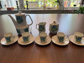 Vintage 70s Scandinavian Mod Espresso Set – Blue Tulip Coffee