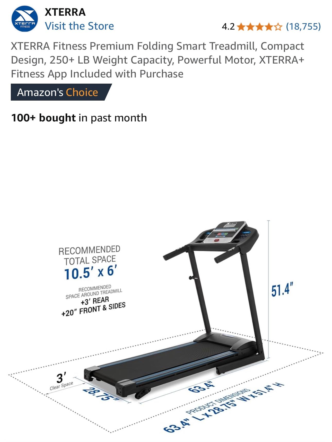 Xterra Fitness Premium Treadmill