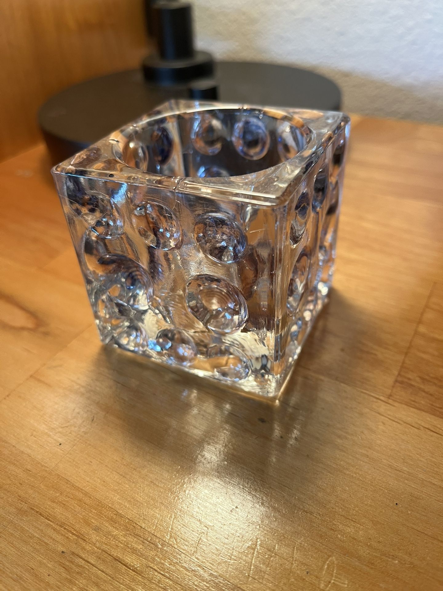 Little glass candle holder